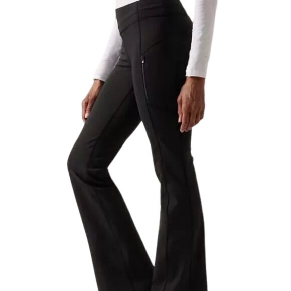 Athleta Rainier High Rise Bootcut flare Pant Black Women's Size M NWT - Picture 4 of 7